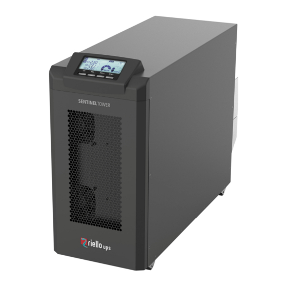 Riello UPS SENTINEL TOWER STW 5000 Installations- Und Bedienungsanleitung