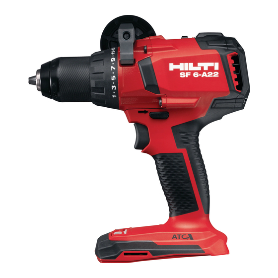Hilti SF 6-A22 Bedienungsanleitung