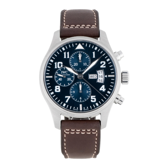 iwc Fliegeruhr Chronograph Ref. 3777 Bedienungsanleitung