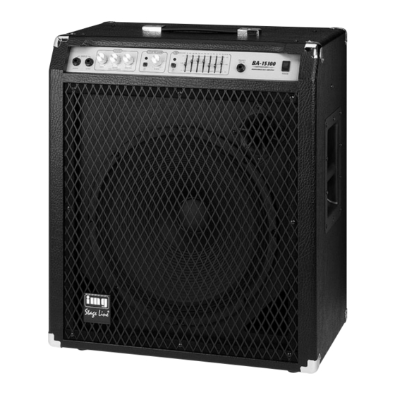 IMG STAGELINE BA-15100 Bedienungsanleitung