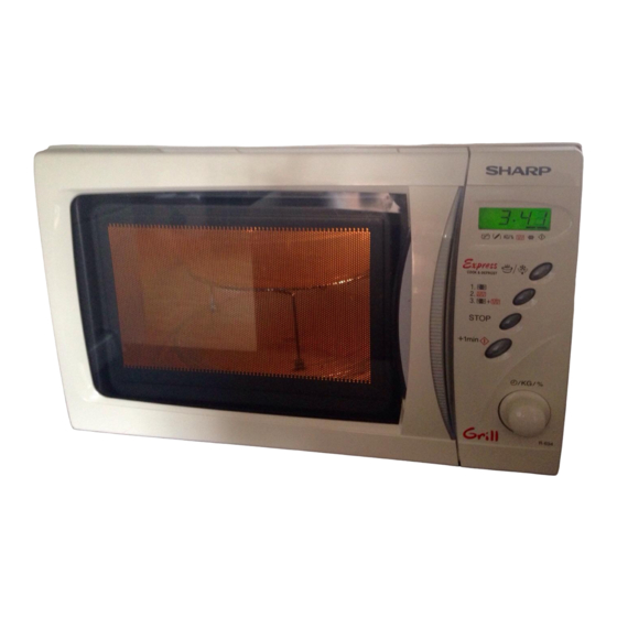 Sharp R-634 Bedienungsanleitung Mit Kochbuch