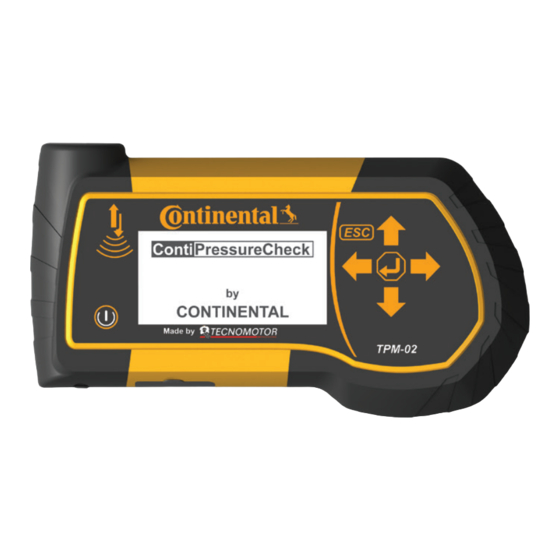 Continental TPM-02 Benutzerhandbuch