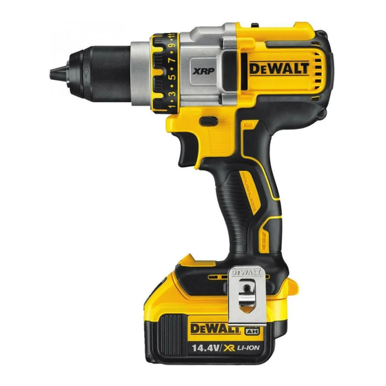 DeWalt XR-LI-ION DCD932 Bersetzt Von Den Originalanweisungen