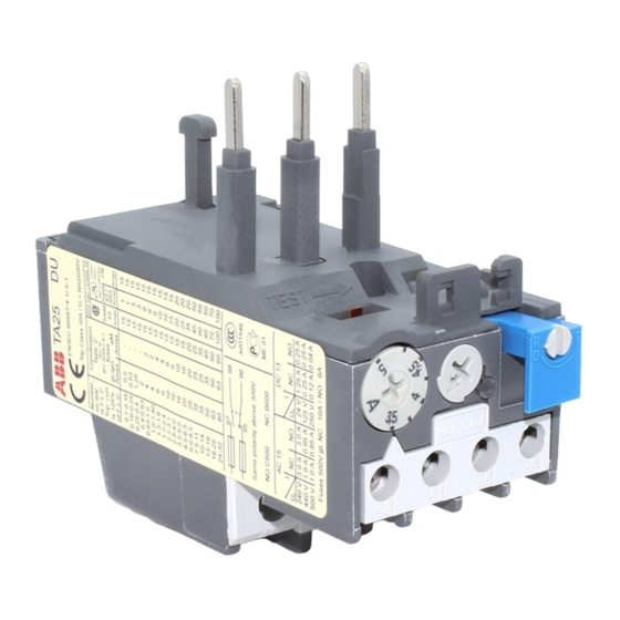 ABB TA25DU Serie Montageanweisung