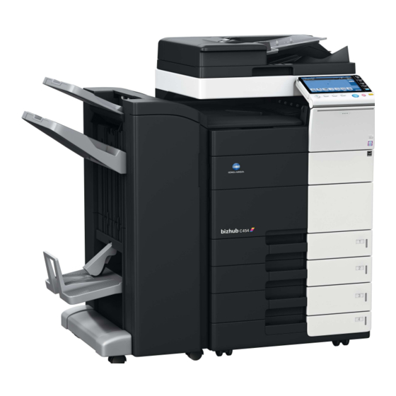 Konica Minolta bizhub C554 Kurzanleitung
