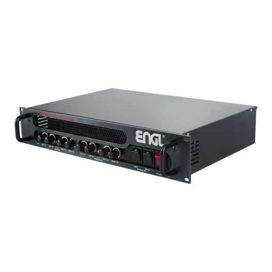 engl TUBE Poweramp E840 Bedienungsanleitung