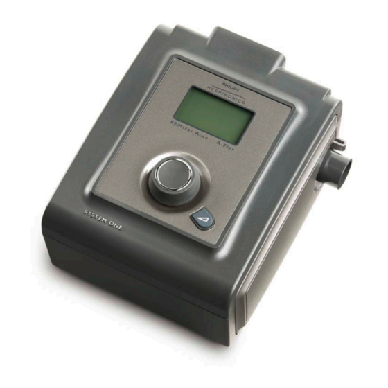 Philips Respironics REMstar Auto A-Flex System One Benutzerhandbuch