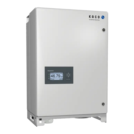 Kaco blueplanet 50.0 TL3 Schnellstartanleitung
