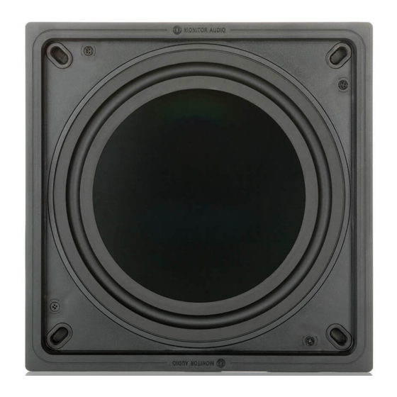 Monitor Audio IWS-10 Produkt- Und Installationshandbuch