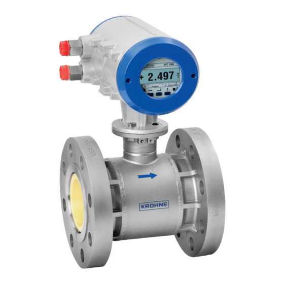 KROHNE OPTIFLUX 7000 Schnellstartanleitung