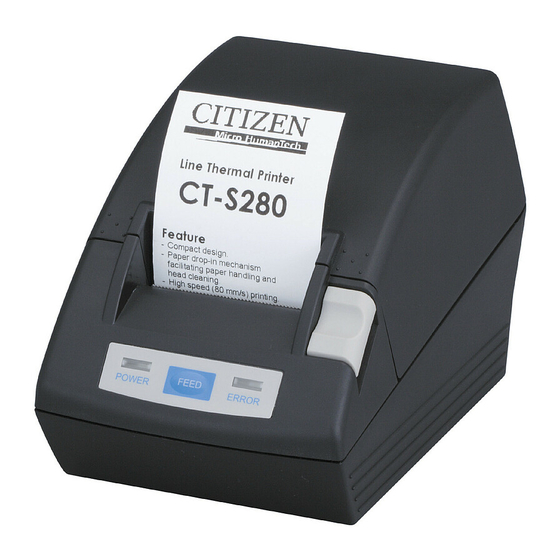Citizen CT-S280 Benutzerhandbuch