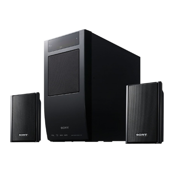 Sony HT-FS3 Bedienungsanleitung