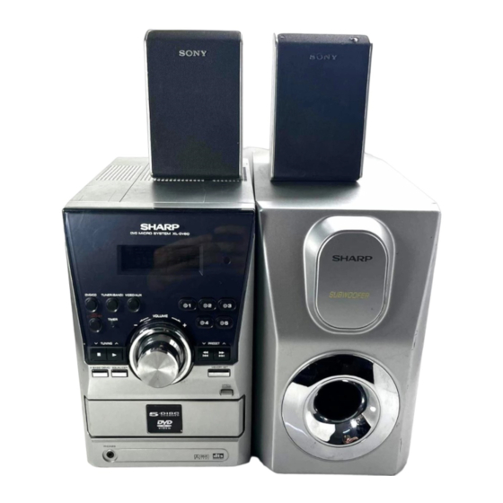 Sharp XL-DV60H Handbücher