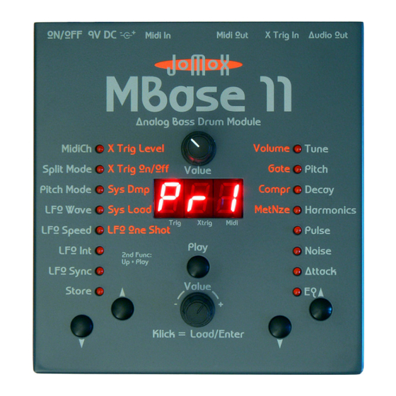 Jomox Mbase 11 Bedienungsanleitung