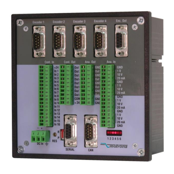 Motrona MC700 Anleitung