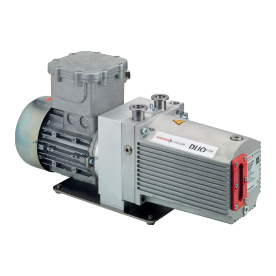 Pfeiffer Vacuum DUO 11 ATEX Betriebsanleitung