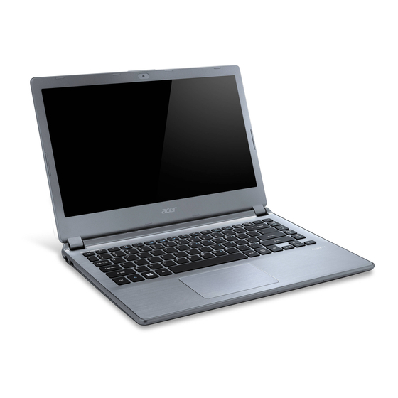 Acer Aspire V7-481 Kurzanleitung