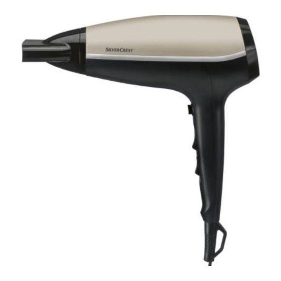Silvercrest SHDB 2200 C1 Bedienungs- Und Sicherheitshinweise