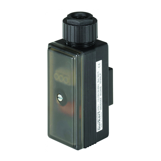 bürkert 1078-1 Bedienungsanleitung