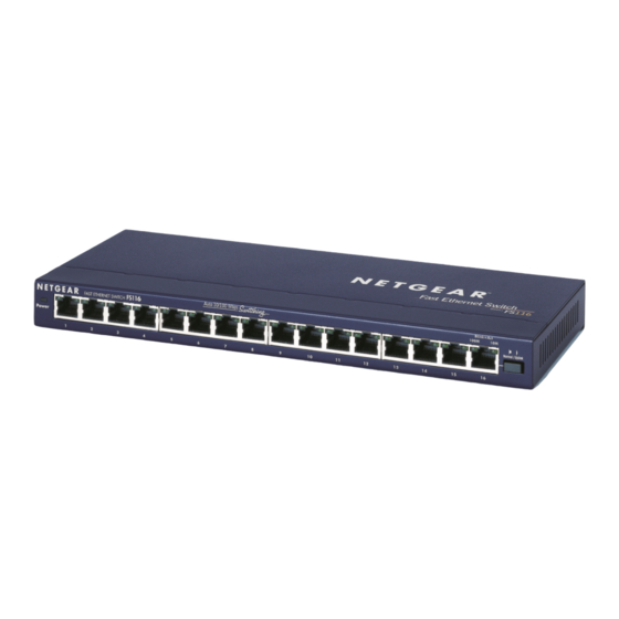 NETGEAR FS116 Installationsanleitung