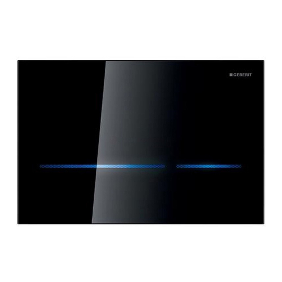 Geberit SIGMA80 Bedienungsanleitung