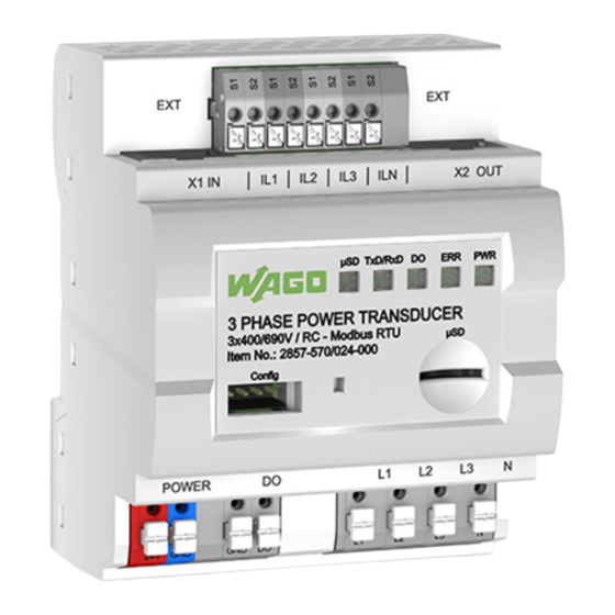 WAGO 2857-0570 Serie Handbuch