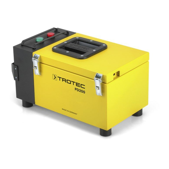 Trotec PD200 Bedienungsanleitung