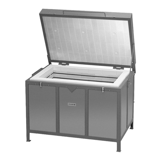 Rohde BRENNTRUHE Bedienungsanleitung