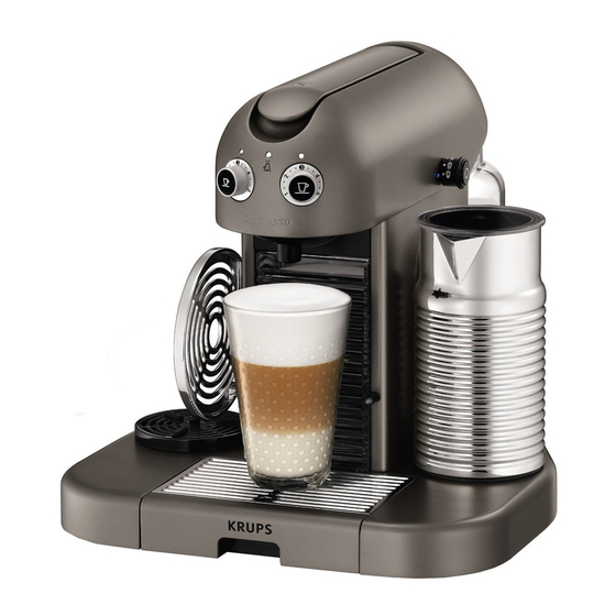 Nespresso KRUPS GRAN MAESTRIA Bedienungsanleitung