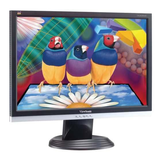ViewSonic VA2626wm Bedienungsanleitung