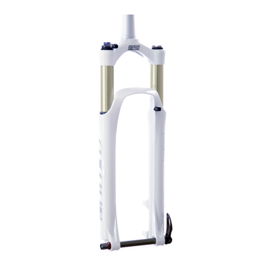 SR Suntour AIR SPRING SERIE Bedienungsanleitung