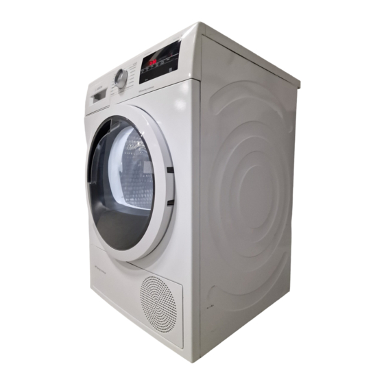 Bosch WTW85471EX Gebrauchs- Und Aufstellanleitung