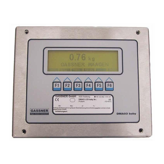 Gassner DMA-03 Technisches Handbuch
