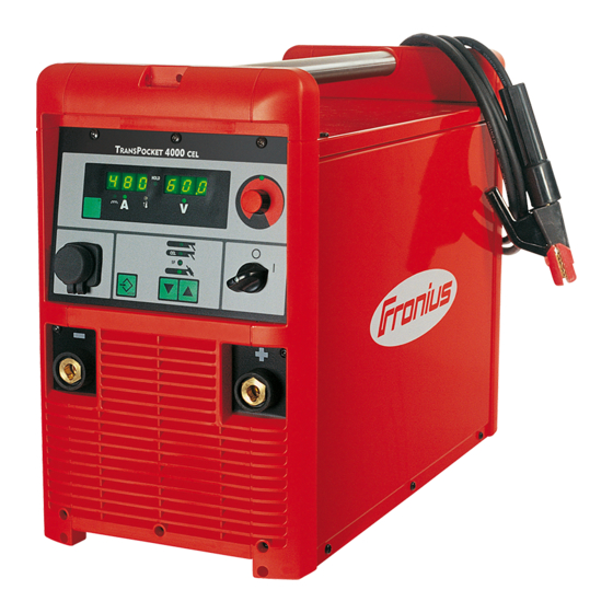 Fronius TransPocket 4000 CEL Bedienungsanleitung