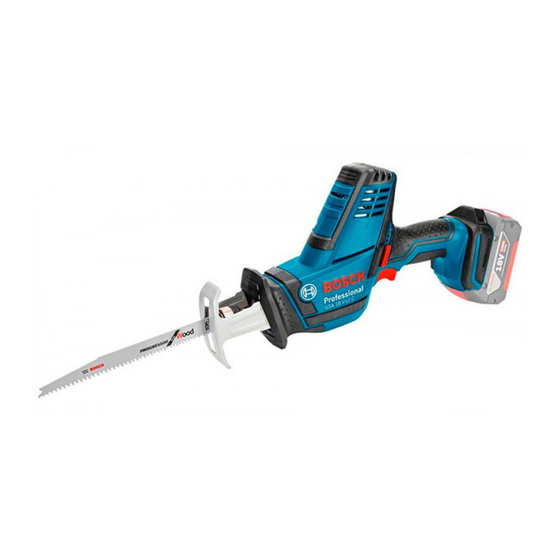 Bosch GSA 18 V-LI C Professional Originalbetriebsanleitug