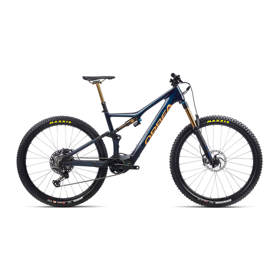 Orbea BLUE PAPER RISE Technisches Handbuch