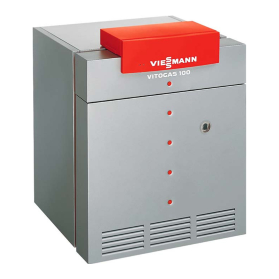 Viessmann Vitogas 100 GS1 Serie Serviceanleitung