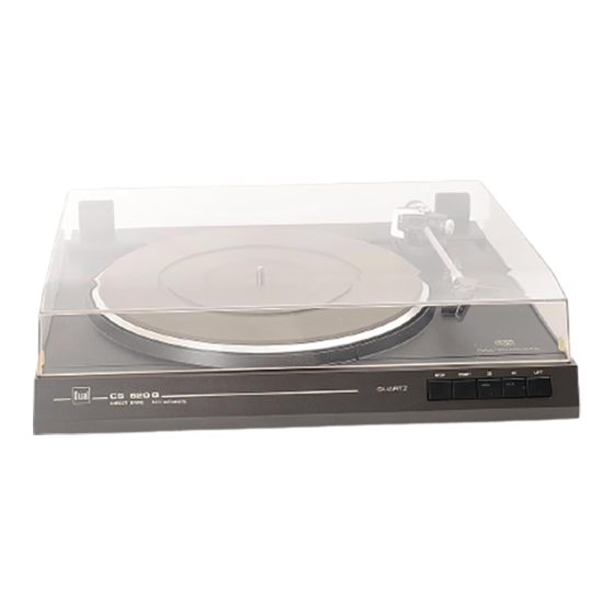Dual CS 620 Q Serviceanleitung