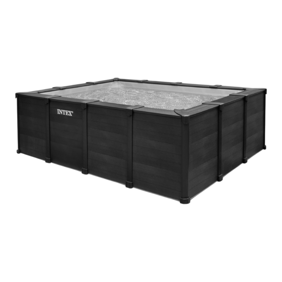 Intex Graphite Gray Panel Pool Set Benutzerhandbuch