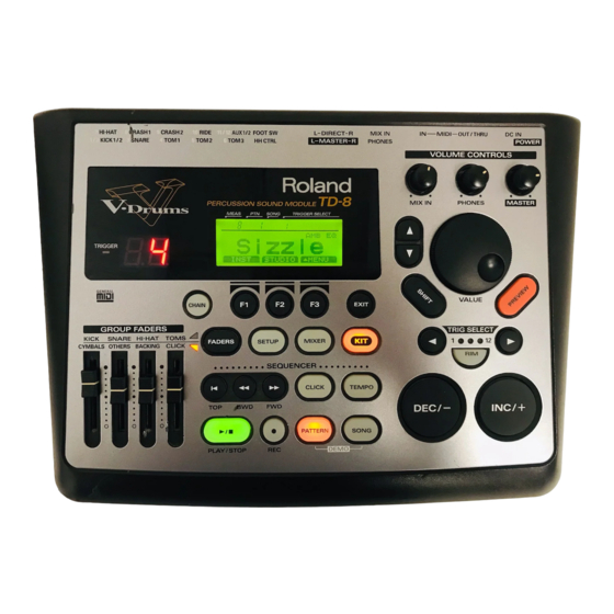 Roland TD-8 Handbücher