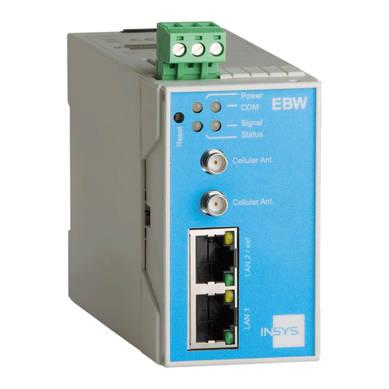 insys icom EBW-L100 Benutzerhandbuch