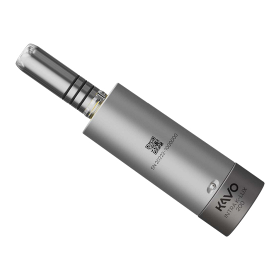 KaVo INTRA K-LUX 200 Gebrauchsanweisung