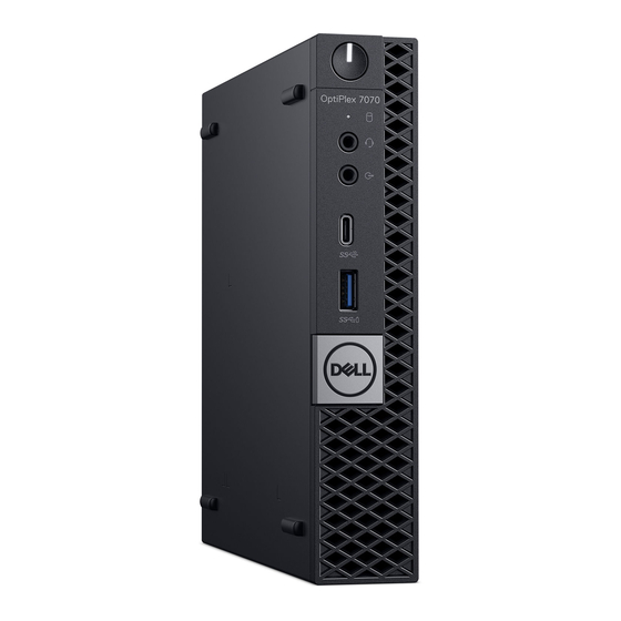 Dell OptiPlex 7070 Micro Einrichtung Und Technische Daten