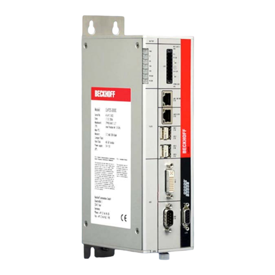 Beckhoff C6920 Handbuch