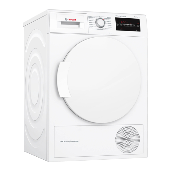 Bosch WTW85433 Gebrauchs- Und Aufstellanleitung