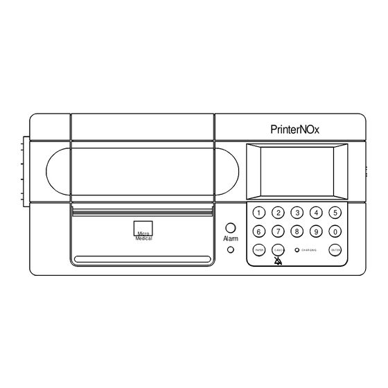 CareFusion PrinterNOx Gebrauchsanweisung
