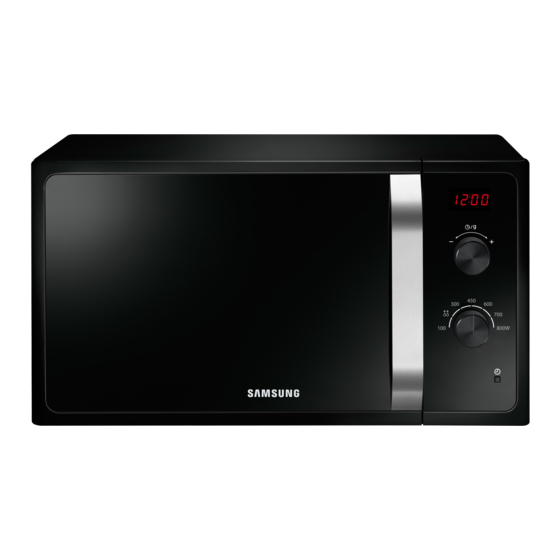 Samsung MS23F300E Serie Bedienungsanleitung Mit Zubereitungshinweisen