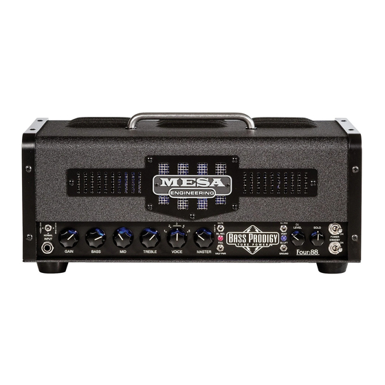 Mesa/Boogie Bass Prodigy Bedienungsanleitung