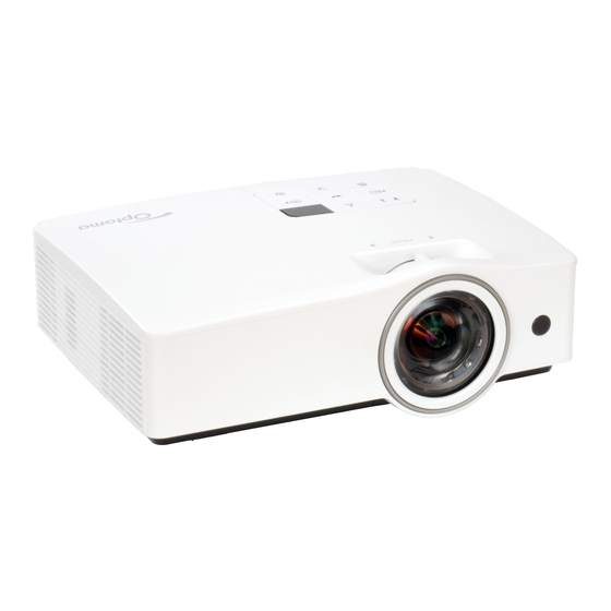 Optoma ZX210ST Bedienungshandbuch