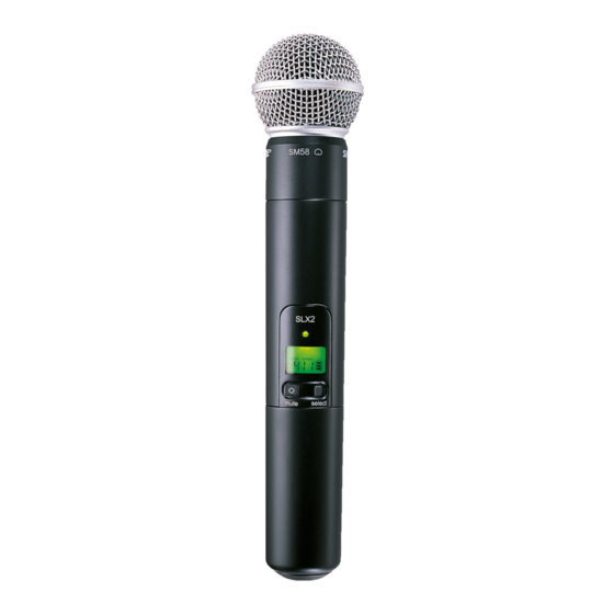 Shure SLX1 Handbuch